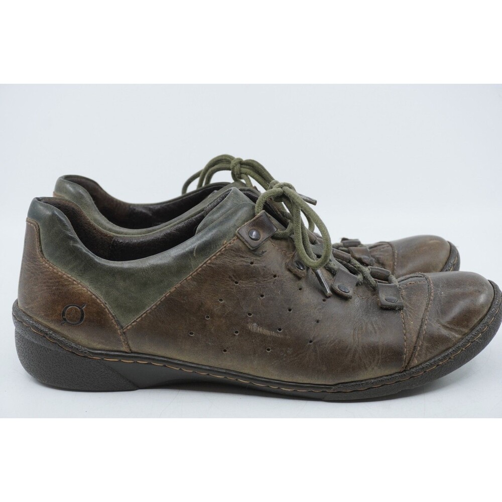 Born Cassel Women's Sz 10 Monkeywood Brown Leather Casual Shoe boc